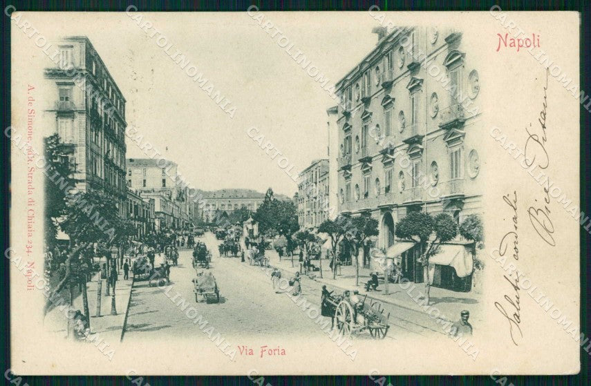 Napoli Città Via Foria cartolina MX5192 – fronte