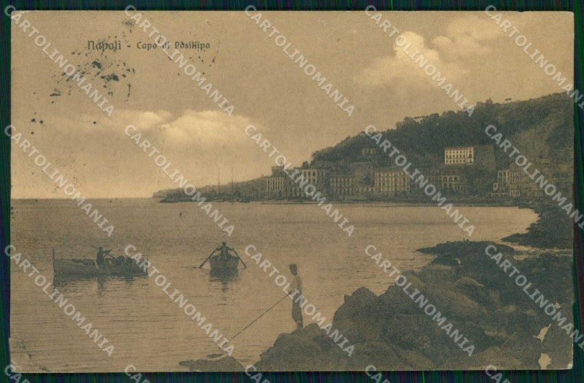 Napoli Città Capo di Posillipo Pescatori cartolina MX5209 – fronte