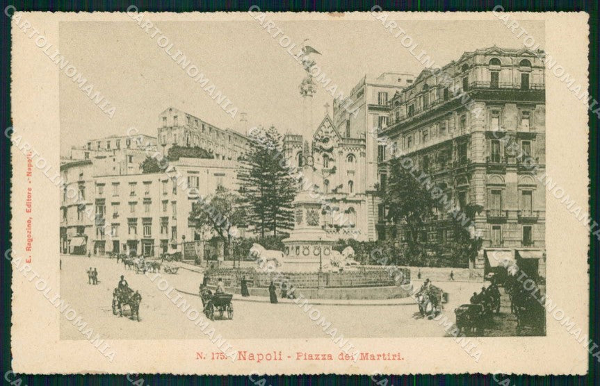 Napoli Città Piazza dei Martiri Ragozino 175 cartolina MX5212 – fronte