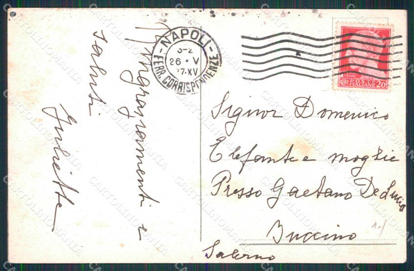 Napoli Città Nuovo Palazzo Poste cartolina MX5223 – retro
