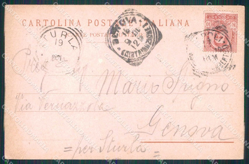 Napoli Città Regate Richter 358 PIEGHE cartolina MX5237 – retro