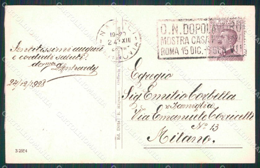 Napoli Città Mestieri Barca con Pescatori Ragozino 3 2954 cartolina MX5248 – retro