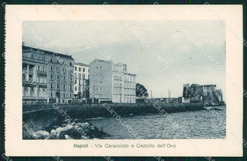 Napoli Città Via Caracciolo Castel dell Ovo FORO cartolina MX5257 – fronte