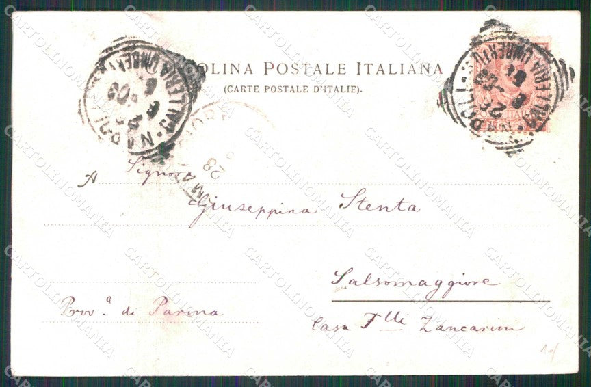 Napoli Città Piazza Plebiscito Monumenti Ragozino 4105 cartolina MX5262 – retro