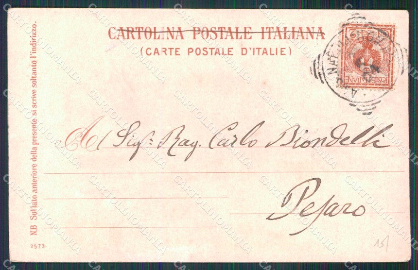 Napoli Città Porto Militare con Barche Ragozino 2573 cartolina MX5265 – retro