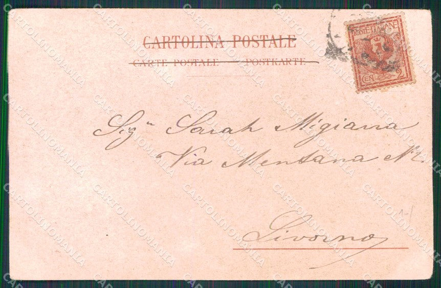 Napoli Città Piazza Dante Richter 421 cartolina MX5268 – retro