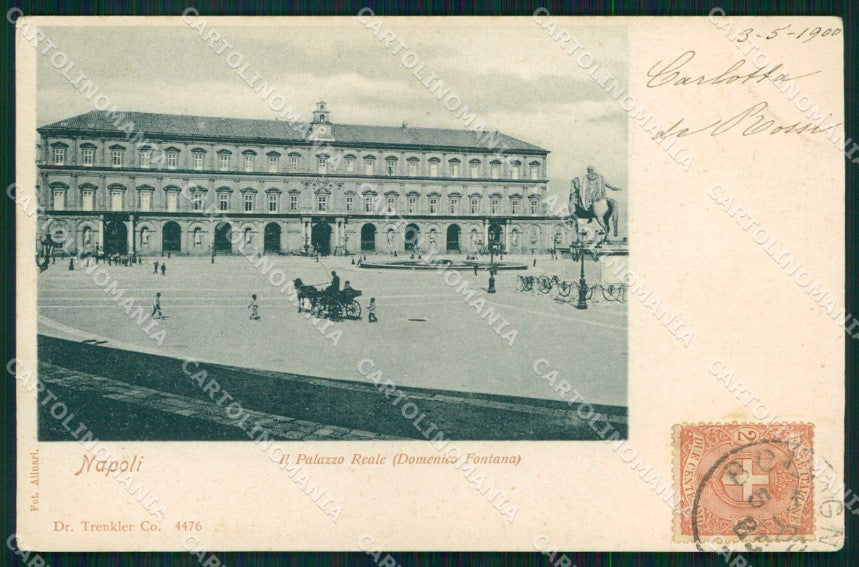 Napoli Città Palazzo Reale Alinari Trenkler 4476 cartolina MX5272 – fronte