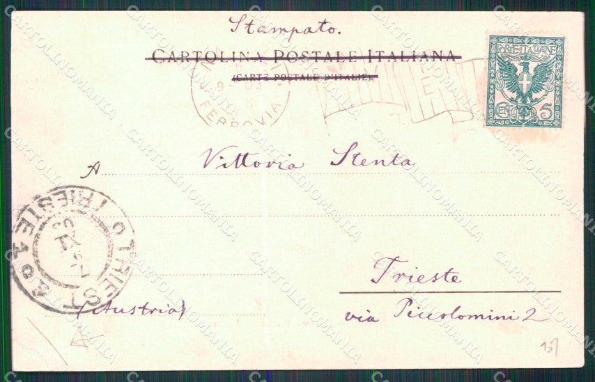 Napoli Città Nuovo Rione Santa Lucia Ragozino 4136 PIEGHINA cartolina MX5274 – retro