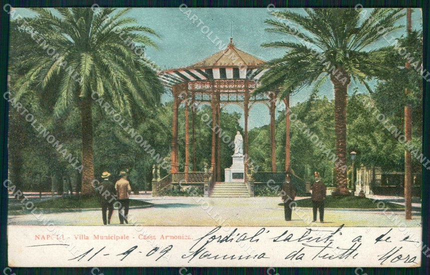 Napoli Città Villa Municipale Cassa Armonica cartolina MX5277 – fronte