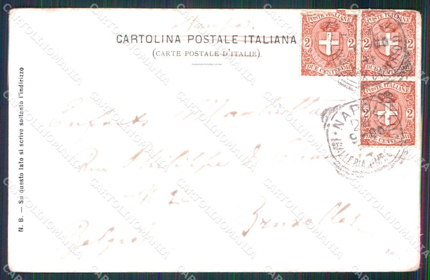 Napoli Città Via Caracciolo Vesuvio Pescatori Ragozino 14 cartolina MX5282 – retro