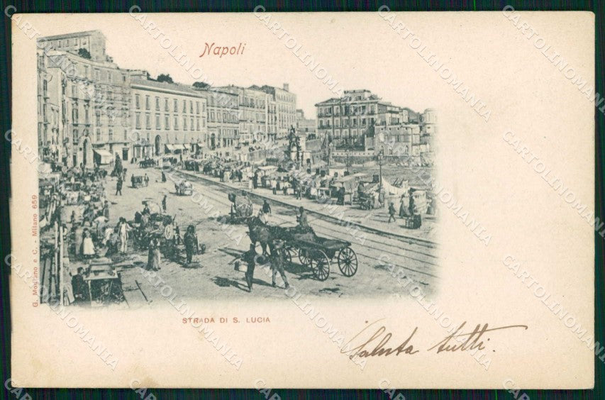 Napoli Città Strada Santa Lucia Modiano 659 cartolina MX5286 – fronte