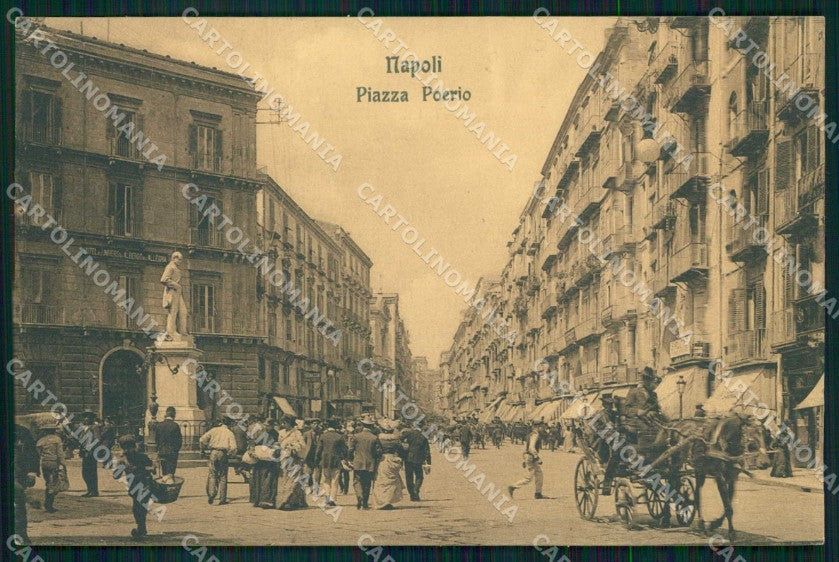 Napoli Città Piazza Poerio Ragozino 21891 cartolina MX5293 – fronte