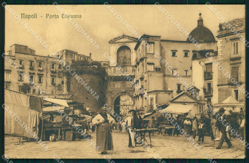 Napoli Città Porta Capuana Mercato Ragozino 22120 cartolina MX5294 – fronte