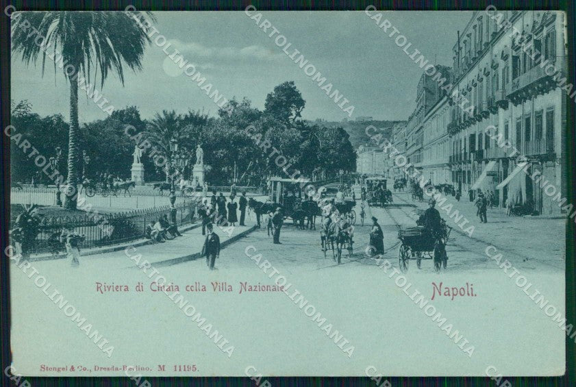 Napoli Città Riviera Chiaia Chiaro di Luna Stengel 11195 cartolina MX5307 – fronte