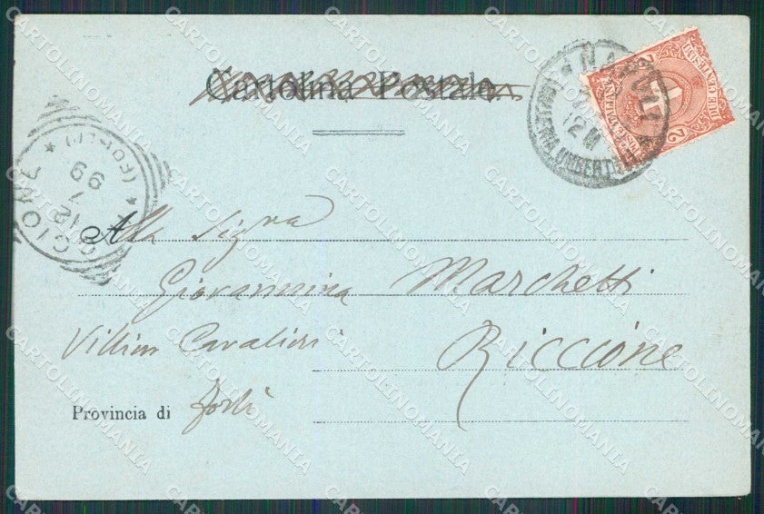 Napoli Città Riviera Chiaia Chiaro di Luna Stengel 11195 cartolina MX5307 – retro