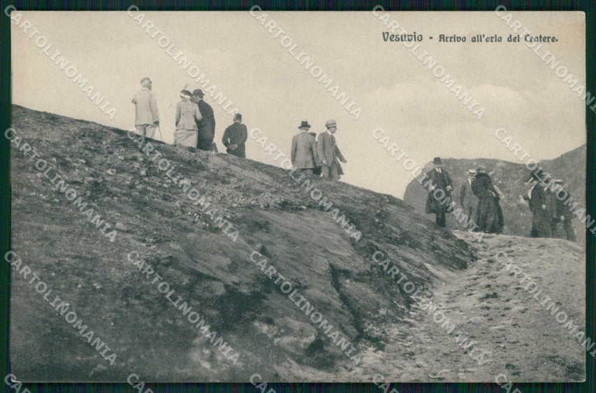 Napoli Città Vesuvio Arrivo Orlo Cratere cartolina MX5326 – fronte