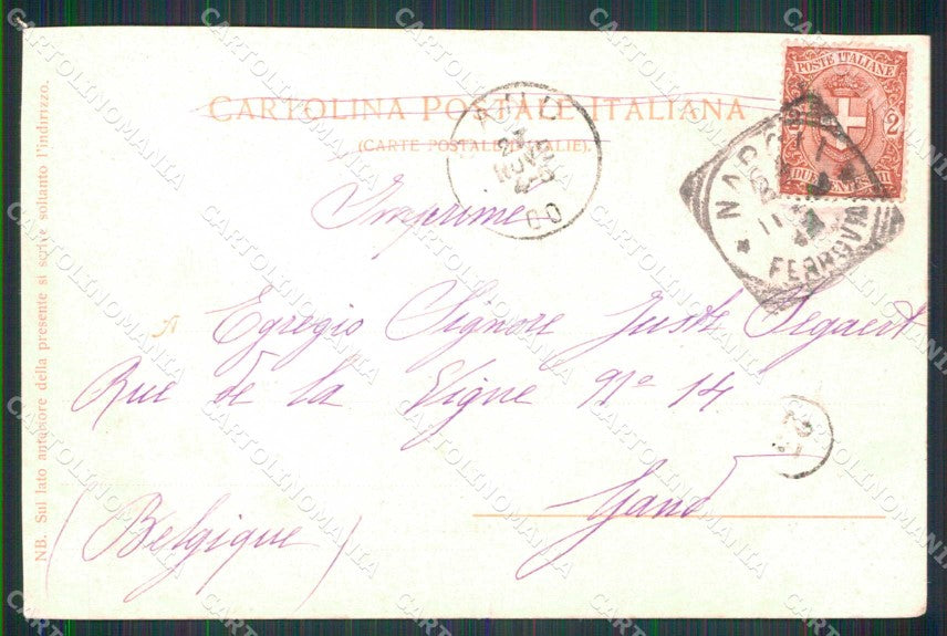 Napoli Città Mestieri Pescatori in Azione Alinari Trenkler 4488 cartolina MX5332 – retro