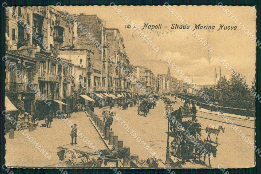 Napoli Città Strada Marina Nuova cartolina MX5344 – fronte