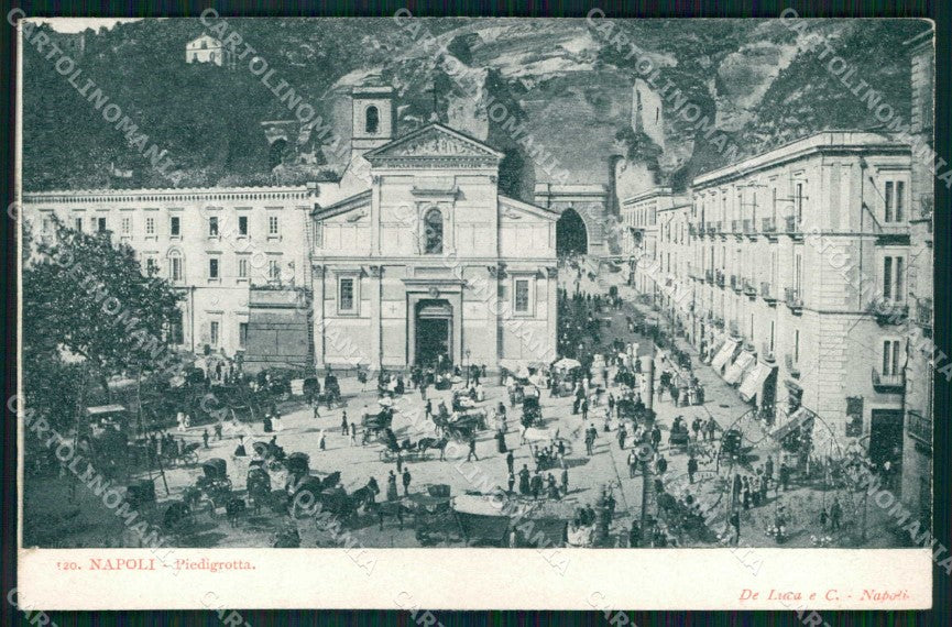 Napoli Città Piedigrotta PIEGHINA cartolina MX5348 – fronte