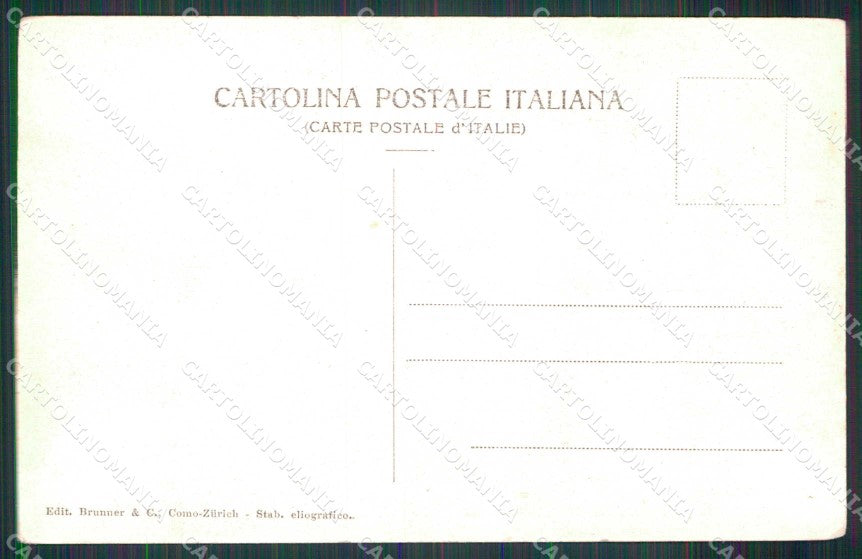 Napoli Città Marina Battello in Rotta Brunner 8144 cartolina MX5350 – retro