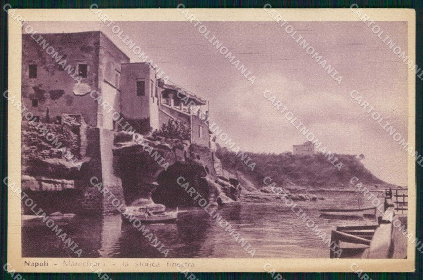 Napoli Città Marechiaro Storica Finestra cartolina MX5355 – fronte