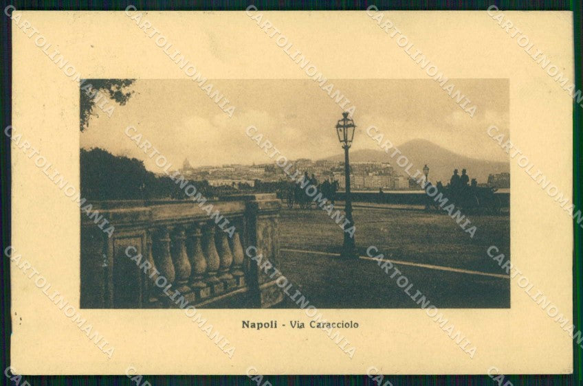 Napoli Città Via Caracciolo Alterocca 1951 cartolina MX5363 – fronte