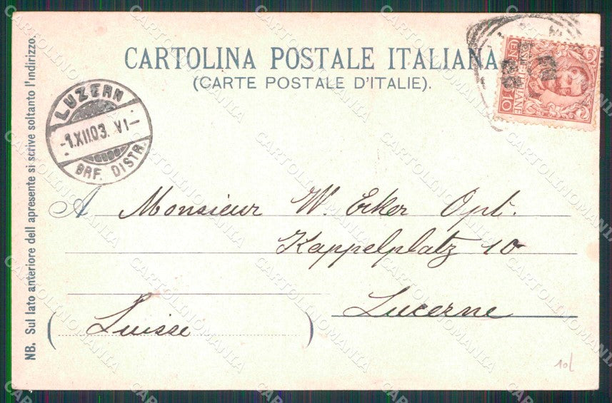 Napoli Città Piazza Vittoria cartolina MX5422 – retro