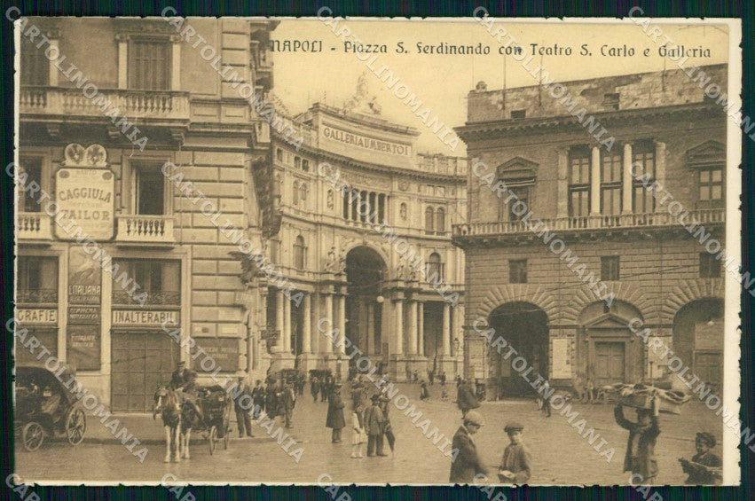 Napoli Città Piazza San Ferdinando Teatro San Carlo Galleria cartolina MX5437 – fronte