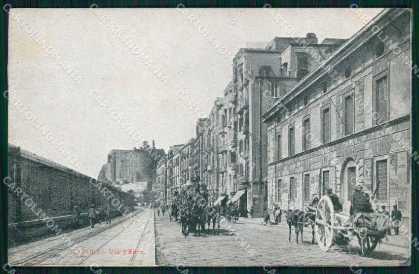 Napoli Città Via Piliero PIEGHINE cartolina MX5460 – fronte