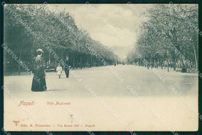 Napoli Città Villa Nazionale cartolina MX5469 – fronte
