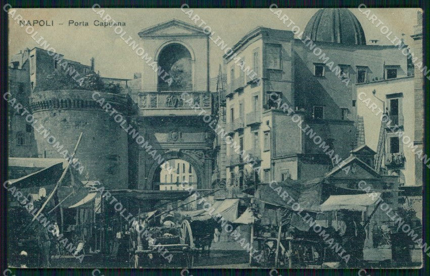 Napoli Città Porta Capuana Mercato cartolina MX5472 – fronte