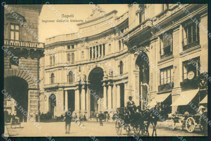 Napoli Città Ingresso Galleria Umberto I cartolina MX5476 – fronte