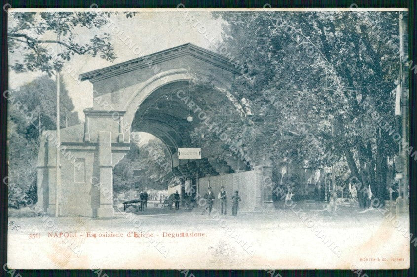 Napoli Città Expo Igiene Degustazione Richter 356 PIEGA cartolina MX5484 – fronte