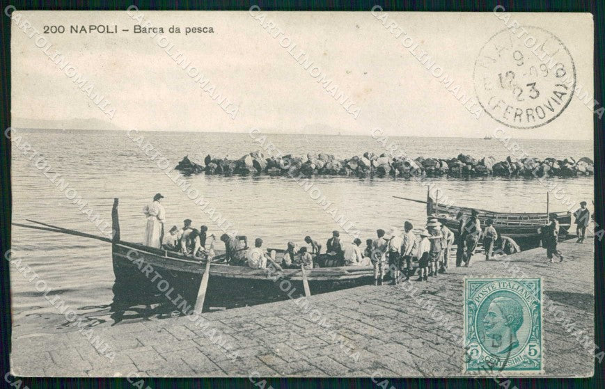Napoli Città Mestieri Barca da Pesca Ragozino 200 cartolina MX5487 – fronte