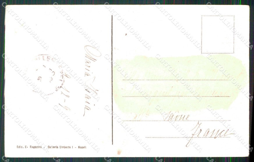 Napoli Città Mestieri Barca da Pesca Ragozino 200 cartolina MX5487 – retro