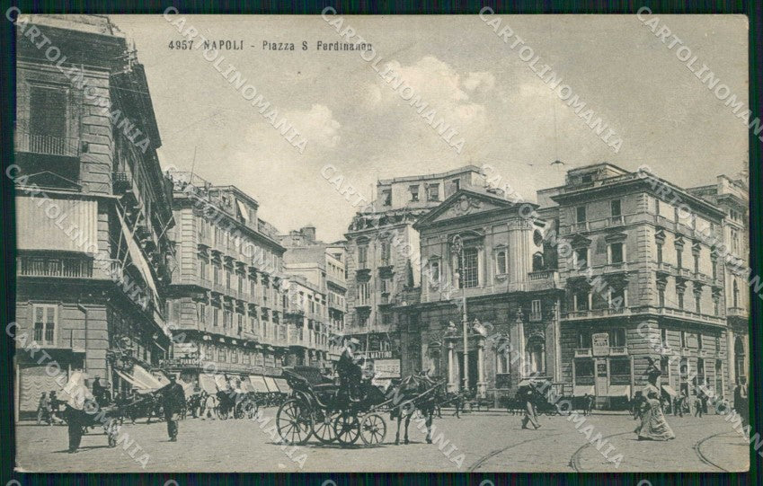 Napoli Città Piazza San Ferdinando SCOLLATA cartolina MX5491 – fronte