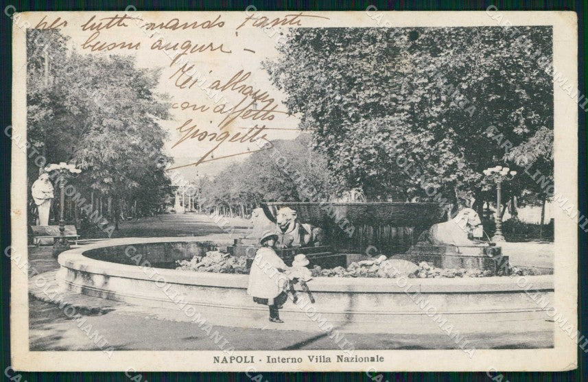 Napoli Città Interno Villa Nazionale cartolina MX5494 – fronte