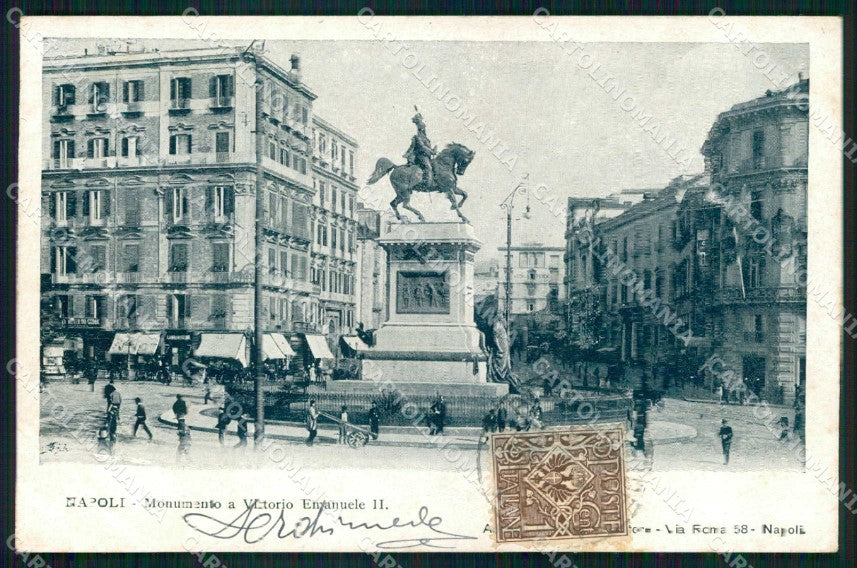 Napoli Città Monumento Vittorio Emanuele II cartolina MX5512 – fronte