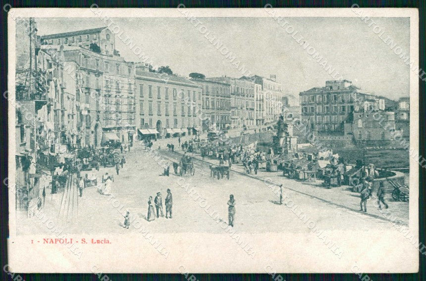 Napoli Città Strada Santa Lucia cartolina MX5519 – fronte