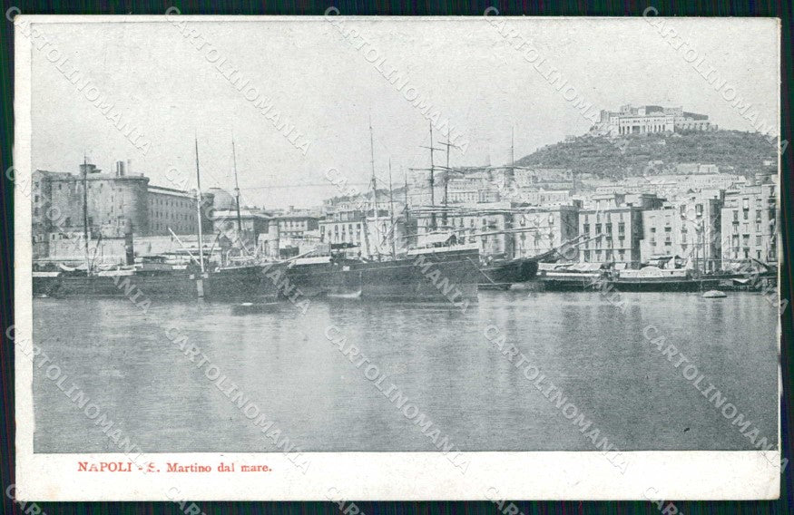 Napoli Città Veduta San Martino Barche cartolina MX5523 – fronte