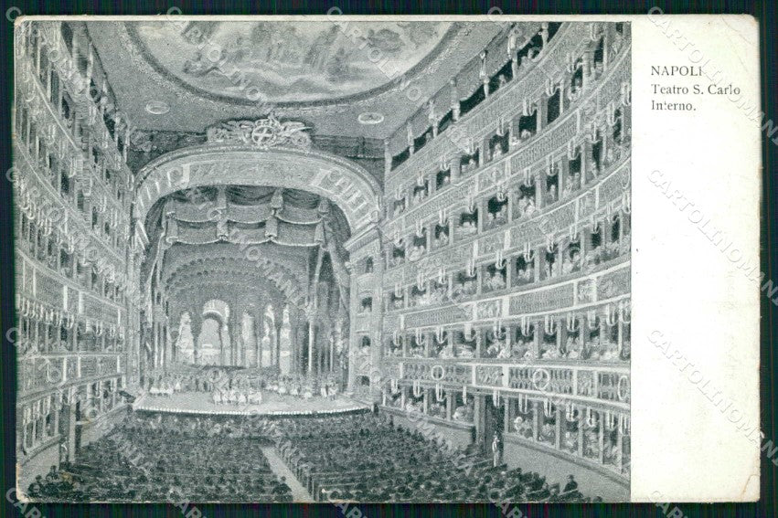Napoli Città Teatro San Carlo Interno PIEGHINE cartolina MX5542 – fronte