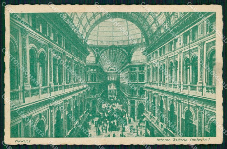 Napoli Città Galleria Umberto I Interno cartolina MX5543 – fronte