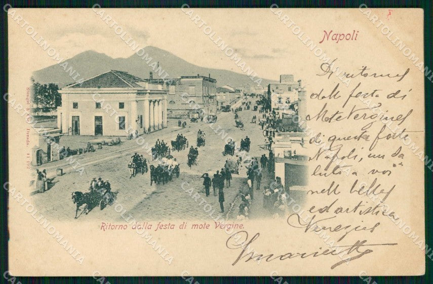 Napoli Città Ritorno Festa Monte Vergine Stengel 11192 cartolina MX5546 – fronte