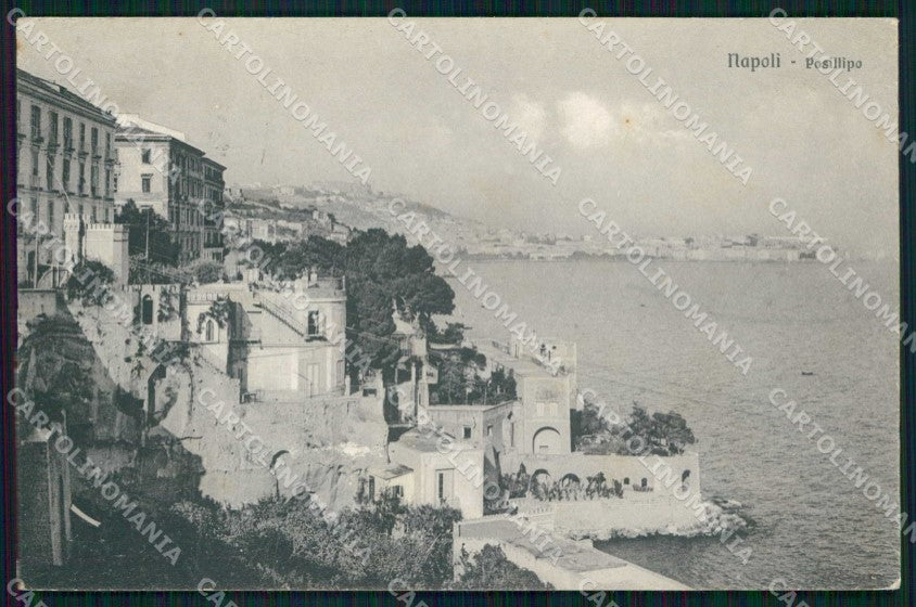 Napoli Città Veduta Generale Posillipo Brunner 20 40 cartolina MX5558 – fronte