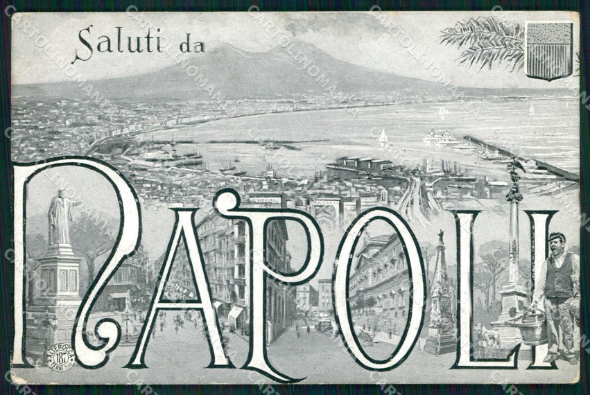 Napoli Città Saluti da Veduta Generale Vesuvio Alterocca 187 cartolina MX5559 – fronte
