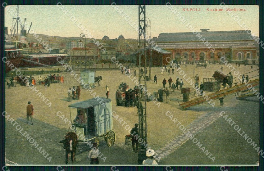 Napoli Città Stazione Marittima cartolina MX5573 – fronte