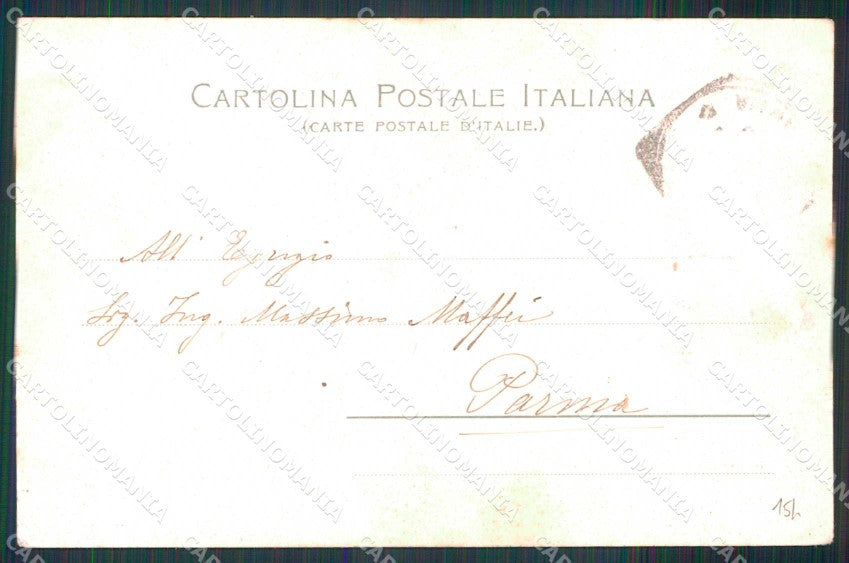 Napoli Città Marina Mergellina Barche cartolina MX5578 – retro