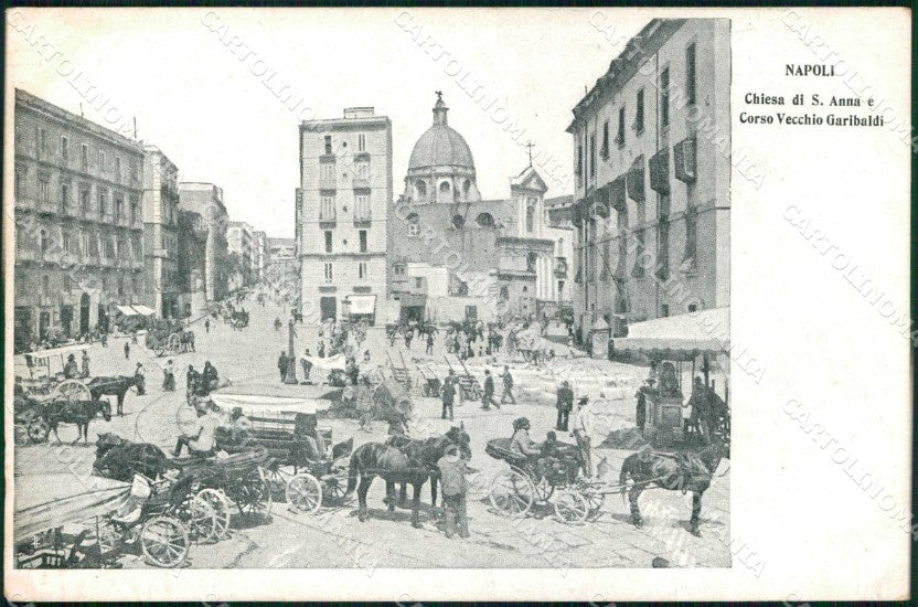 Napoli Città Corso Vecchio Garibaldi Chiesa Sant Anna cartolina MX5581 – fronte