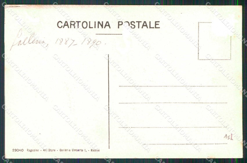 Napoli Città Ingresso Galleria Umberto I Tram Ragozino 23040 cartolina MX5584 – retro