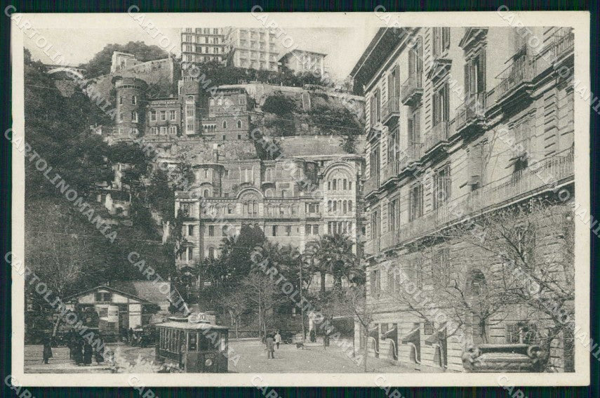 Napoli Città Piazza Amedeo Tram cartolina MX5607 – fronte